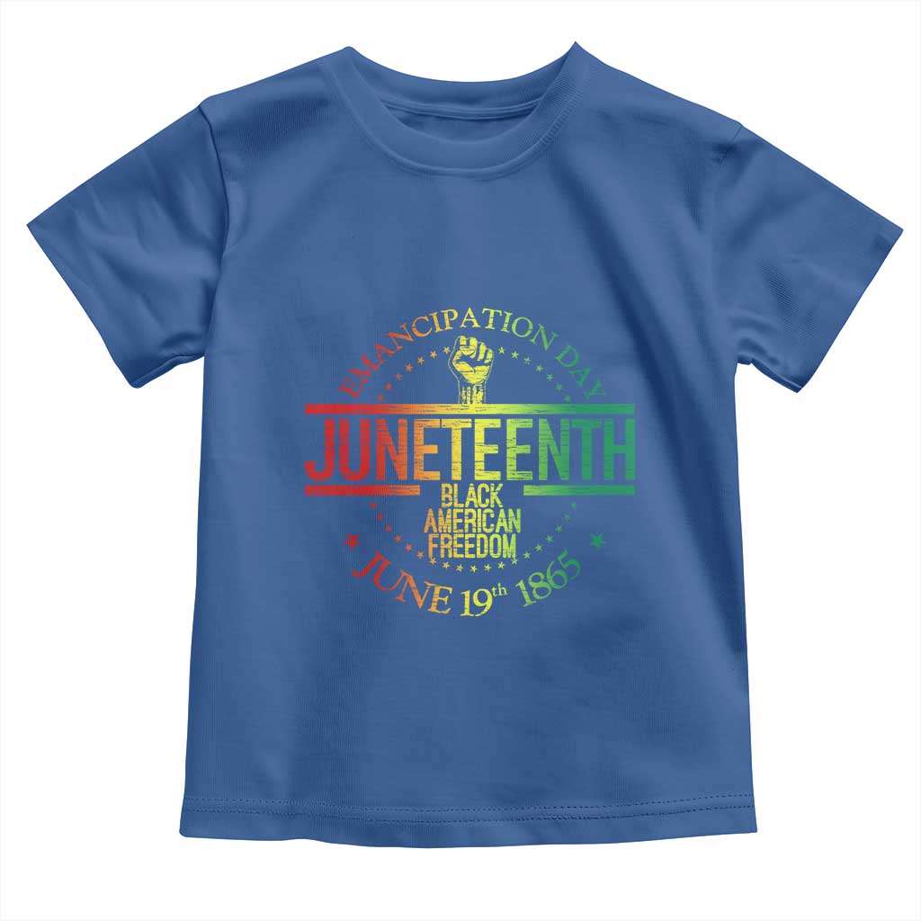 Emancipation Day Juneteenth 1865 Toddler T Shirt Black American Freedom History June 19th