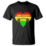 Juneteenth T Shirt Breaking Every Chain BHM Heart