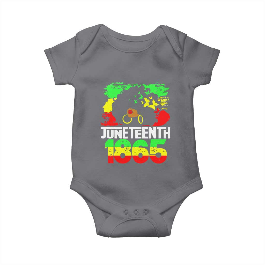 Afro Woman Baby Onesie Juneteenth 1865 African Black Pride