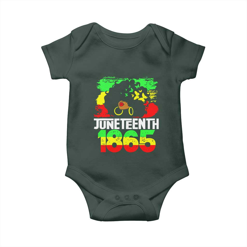 Afro Woman Baby Onesie Juneteenth 1865 African Black Pride