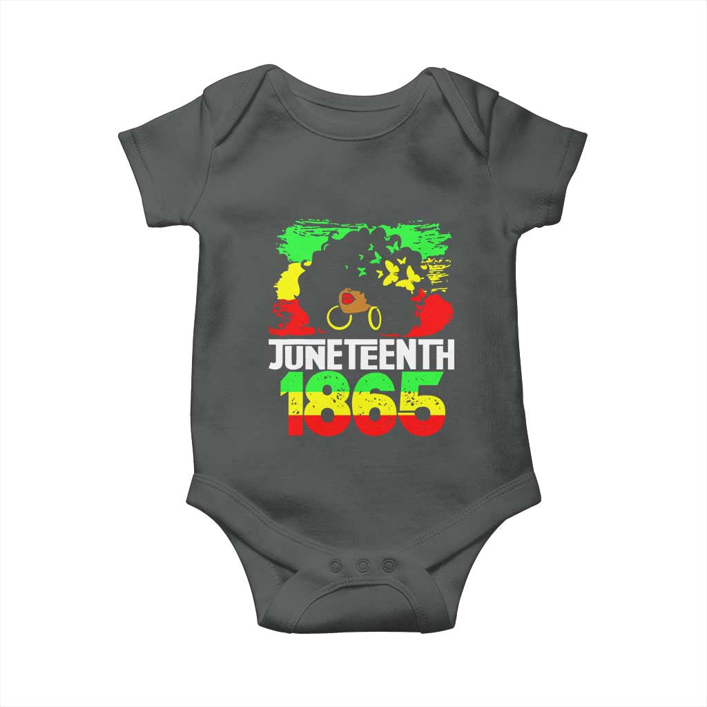 Afro Woman Baby Onesie Juneteenth 1865 African Black Pride