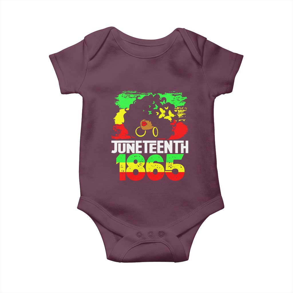 Afro Woman Baby Onesie Juneteenth 1865 African Black Pride
