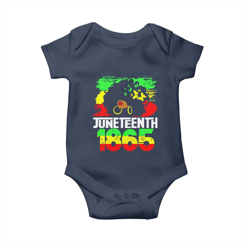 Afro Woman Baby Onesie Juneteenth 1865 African Black Pride