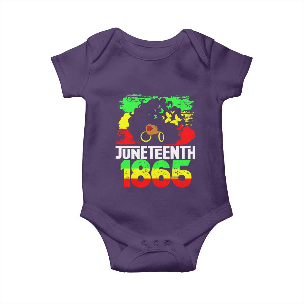 Afro Woman Baby Onesie Juneteenth 1865 African Black Pride