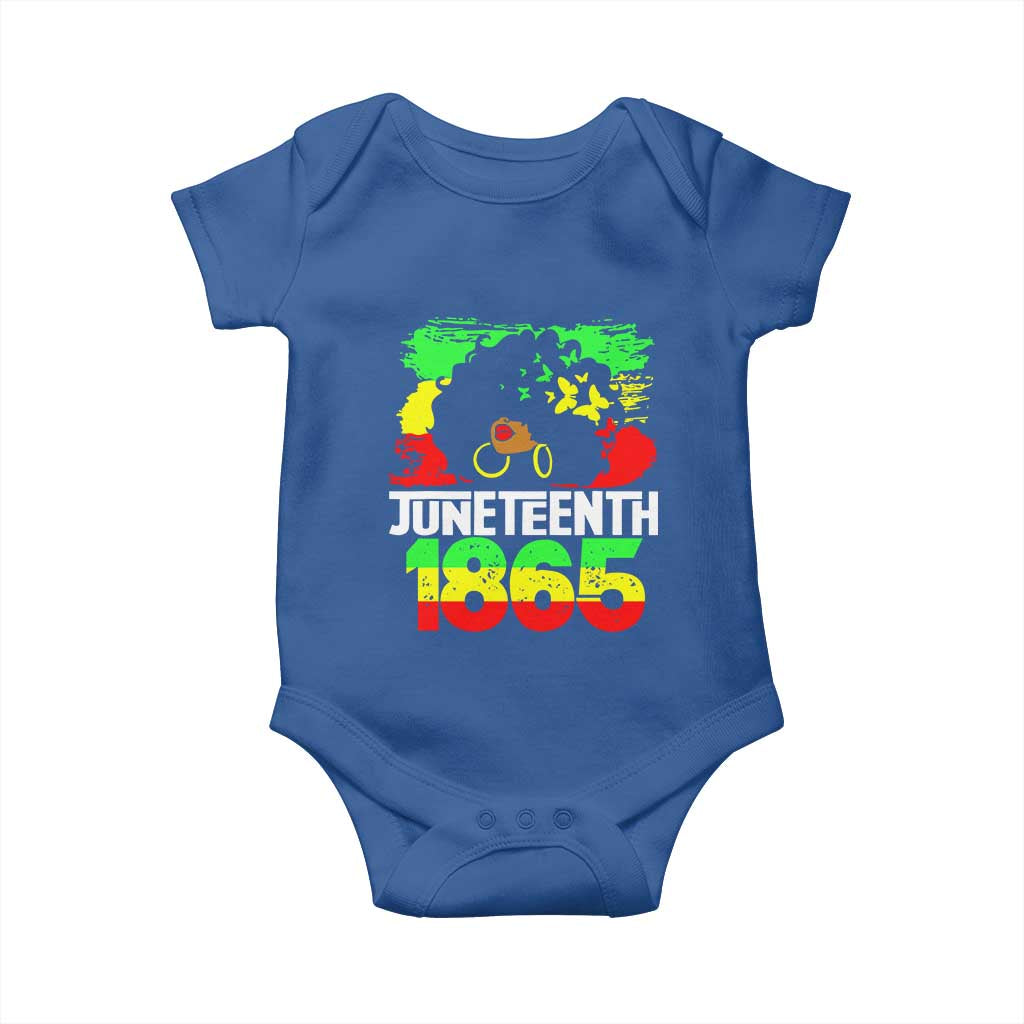 Afro Woman Baby Onesie Juneteenth 1865 African Black Pride