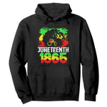 Afro Woman Hoodie Juneteenth 1865 African Black Pride