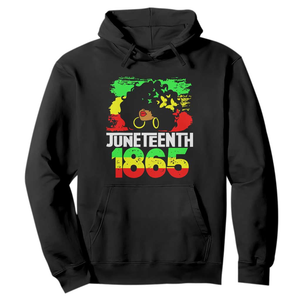 Afro Woman Hoodie Juneteenth 1865 African Black Pride