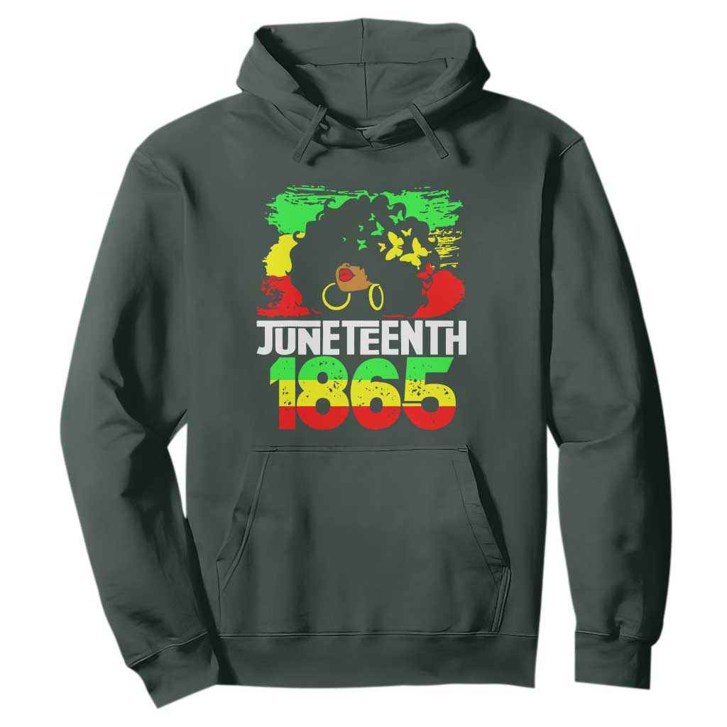 Afro Woman Hoodie Juneteenth 1865 African Black Pride