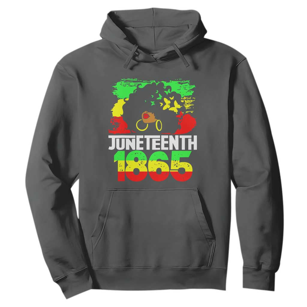Afro Woman Hoodie Juneteenth 1865 African Black Pride