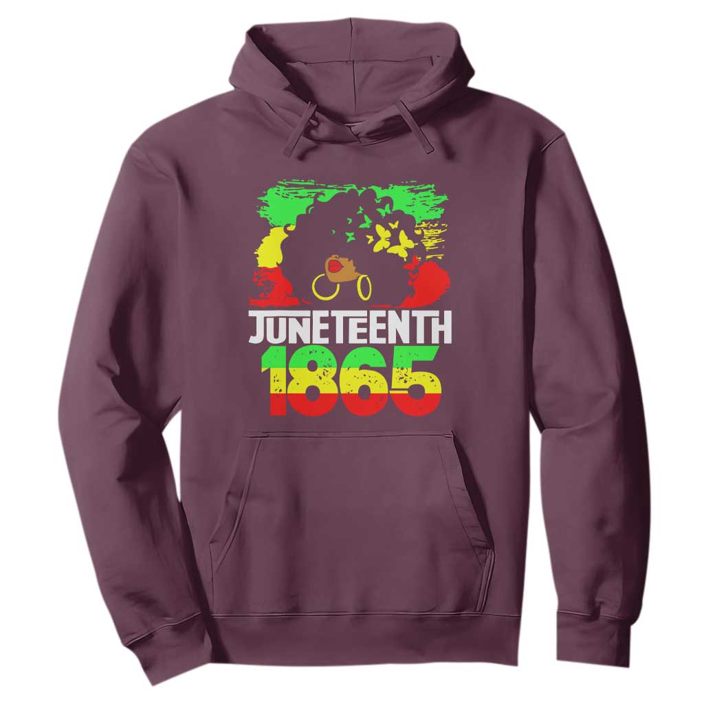 Afro Woman Hoodie Juneteenth 1865 African Black Pride