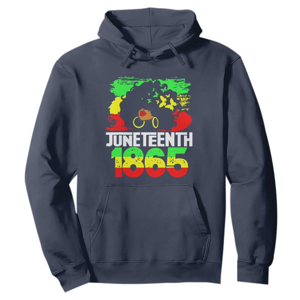 Afro Woman Hoodie Juneteenth 1865 African Black Pride