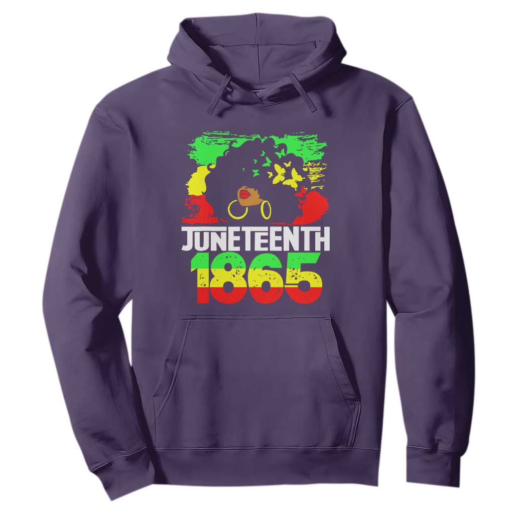 Afro Woman Hoodie Juneteenth 1865 African Black Pride