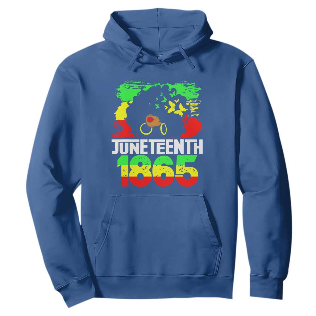 Afro Woman Hoodie Juneteenth 1865 African Black Pride