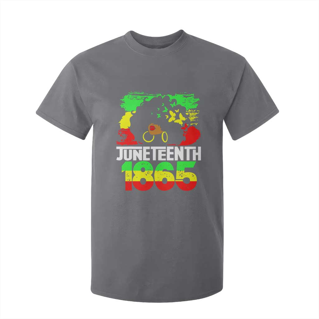Afro Woman T Shirt For Kid Juneteenth 1865 African Black Pride
