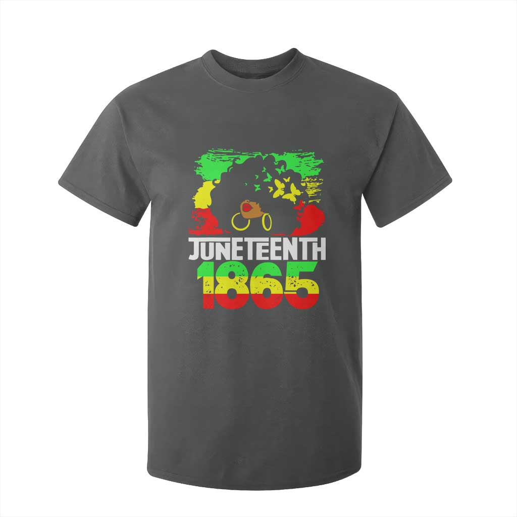 Afro Woman T Shirt For Kid Juneteenth 1865 African Black Pride