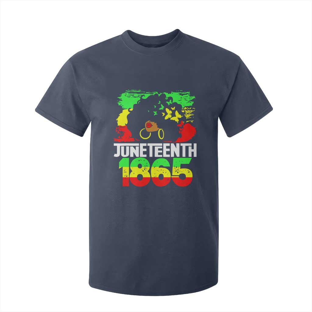 Afro Woman T Shirt For Kid Juneteenth 1865 African Black Pride