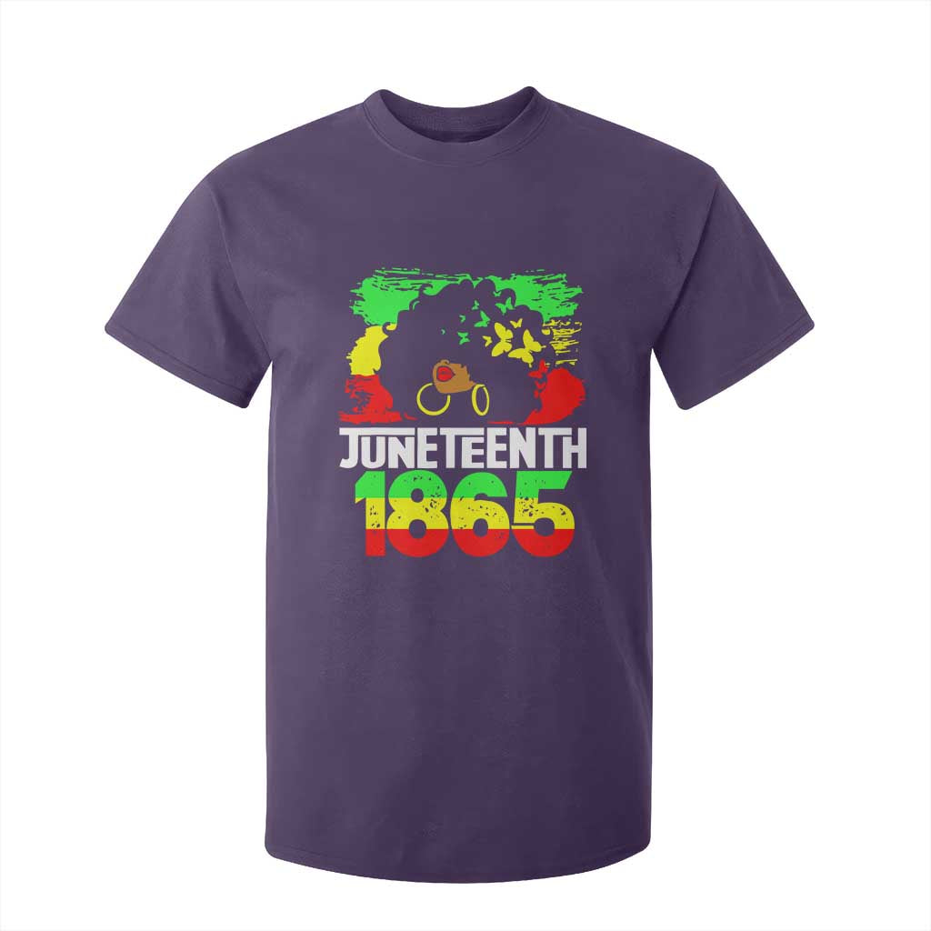Afro Woman T Shirt For Kid Juneteenth 1865 African Black Pride