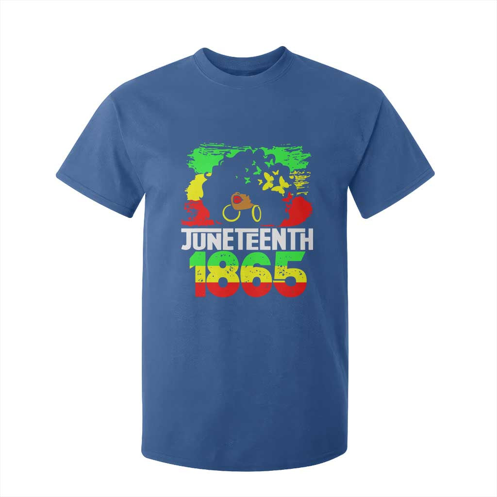 Afro Woman T Shirt For Kid Juneteenth 1865 African Black Pride