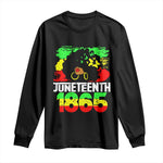 Afro Woman Long Sleeve Shirt Juneteenth 1865 African Black Pride