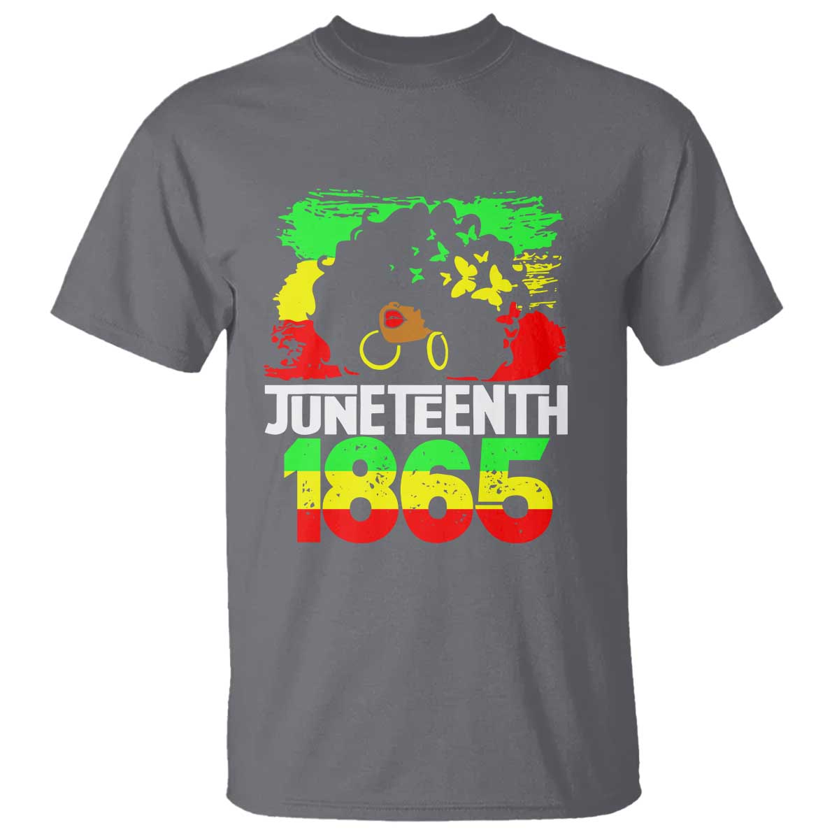 Afro Woman T Shirt Juneteenth 1865 African Black Pride