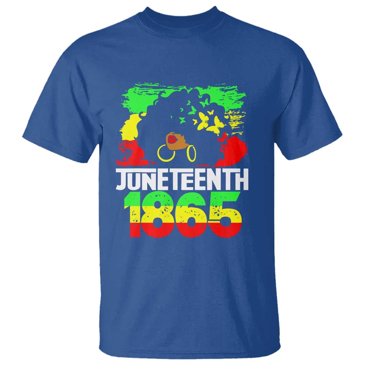 Afro Woman T Shirt Juneteenth 1865 African Black Pride