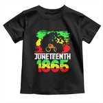 Afro Woman Toddler T Shirt Juneteenth 1865 African Black Pride