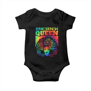 Juneteenth Afro Queen Baby Onesie Melanin Black Women Magic Tie Dye
