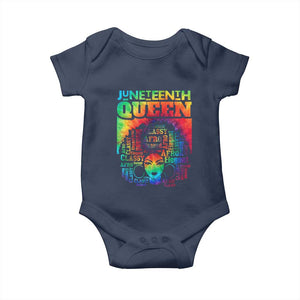 Juneteenth Afro Queen Baby Onesie Melanin Black Women Magic Tie Dye