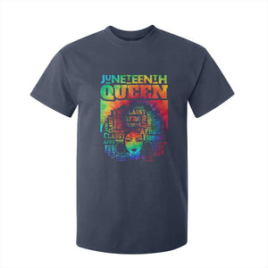 Juneteenth Afro Queen T Shirt For Kid Melanin Black Women Magic Tie Dye