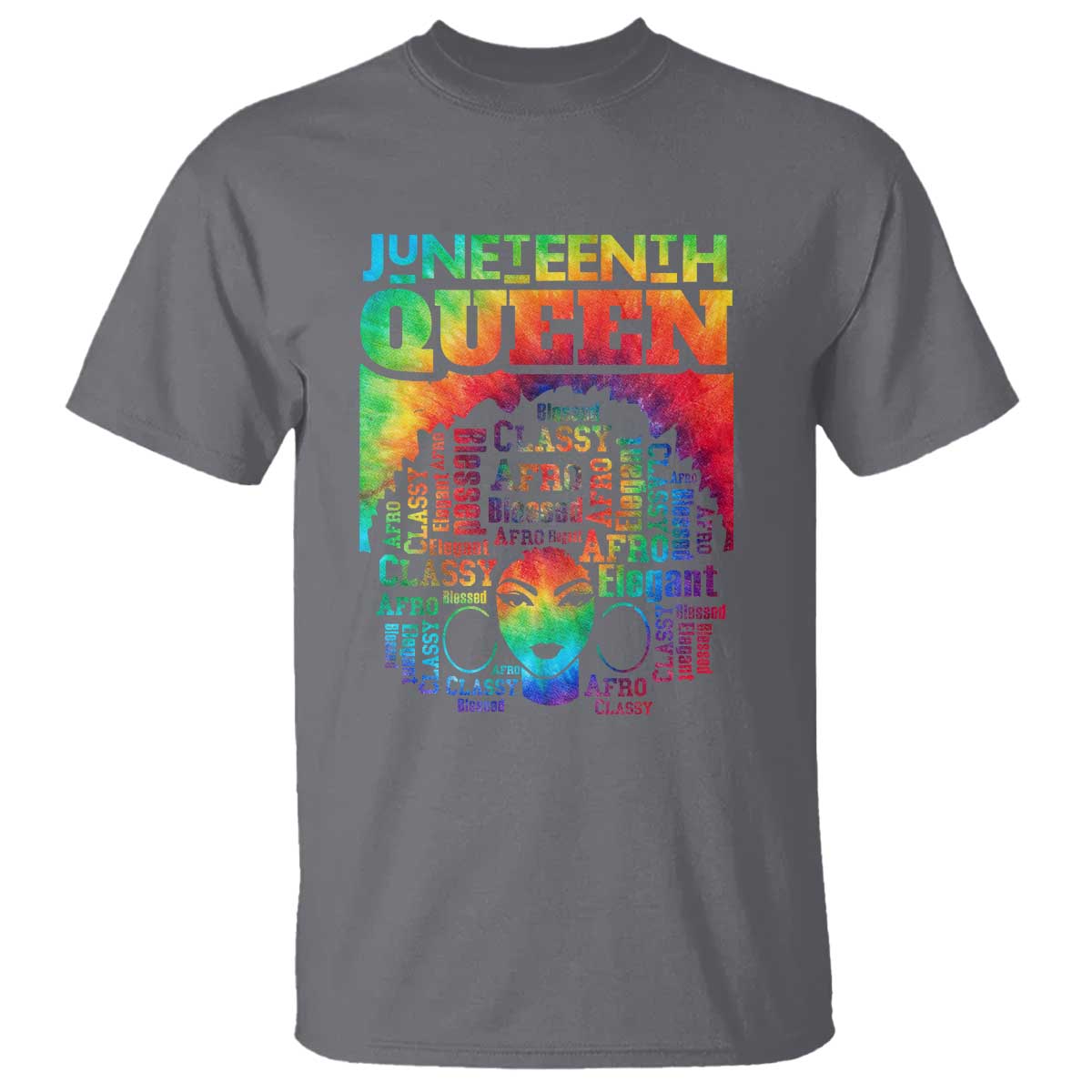 Juneteenth Afro Queen T Shirt Melanin Black Women Magic Tie Dye