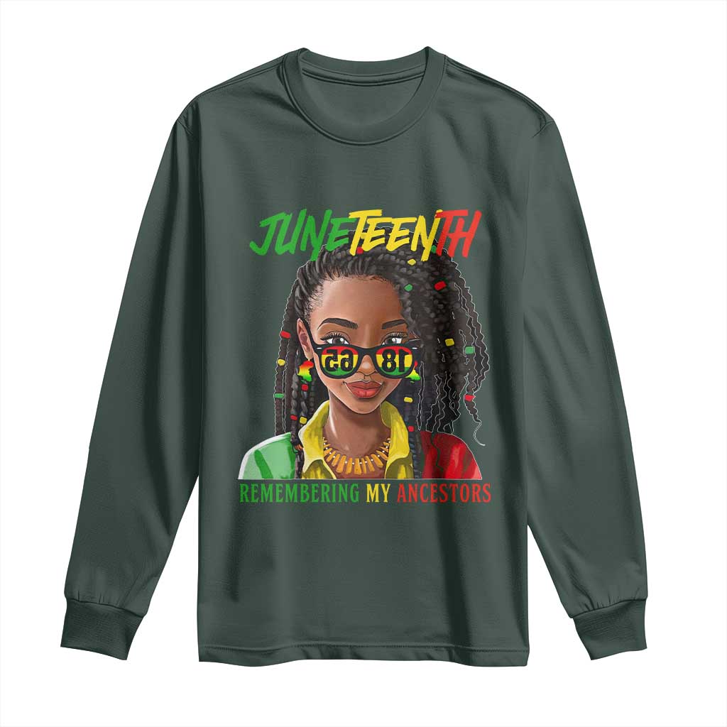 Black Prince Juneteenth 1865 Long Sleeve Shirt Loc'd Hair Remembering My Ancestor for Women