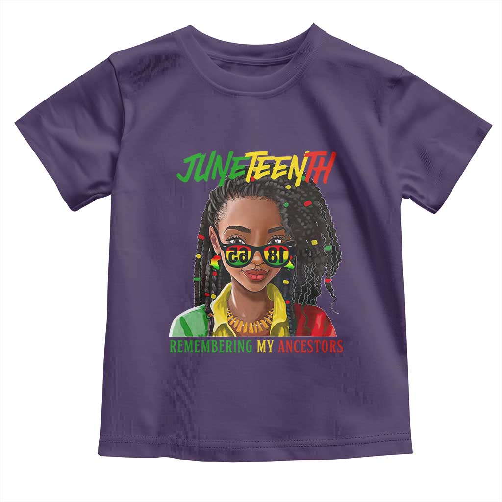 Black Prince Juneteenth 1865 Toddler T Shirt Loc'd Hair Remembering My Ancestor for Women