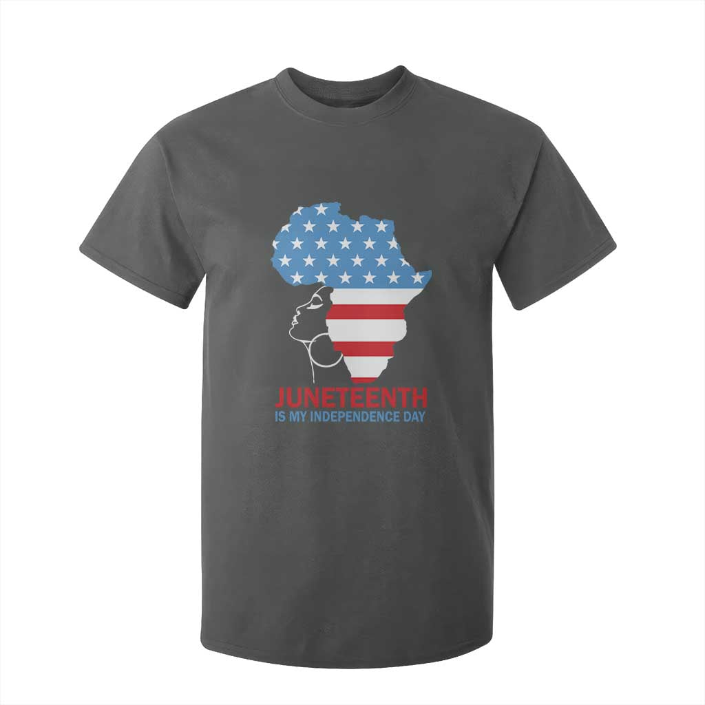 Juneteenth Is My Independence Day T Shirt For Kid African Woman Not 4th Of July