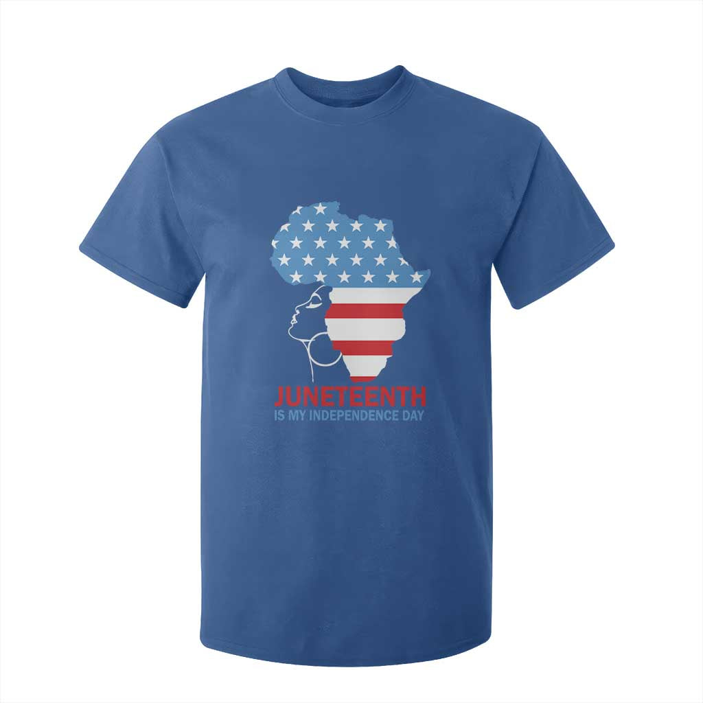 Juneteenth Is My Independence Day T Shirt For Kid African Woman Not 4th Of July