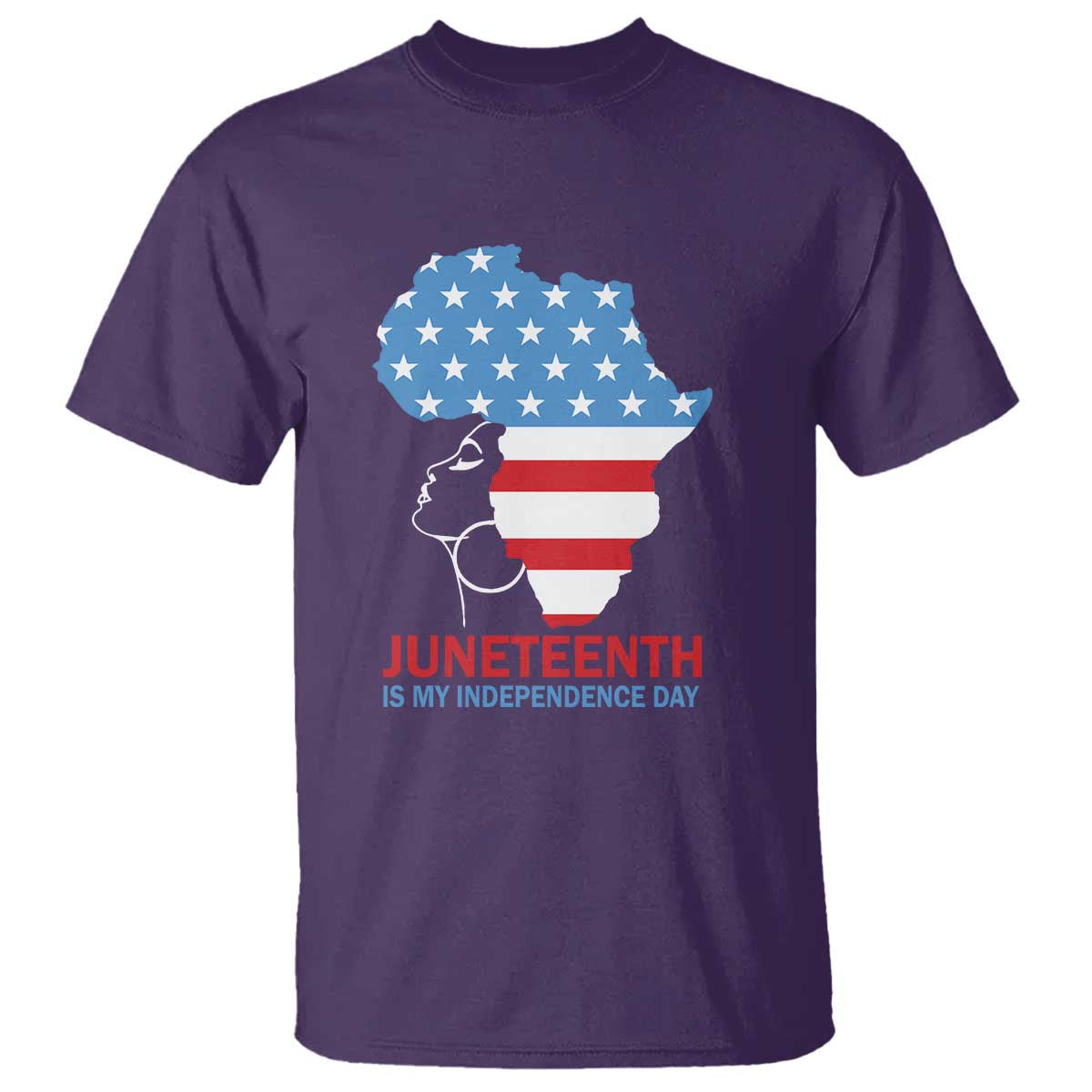 Juneteenth Is My Independence Day T Shirt African Woman Not 4th Of July