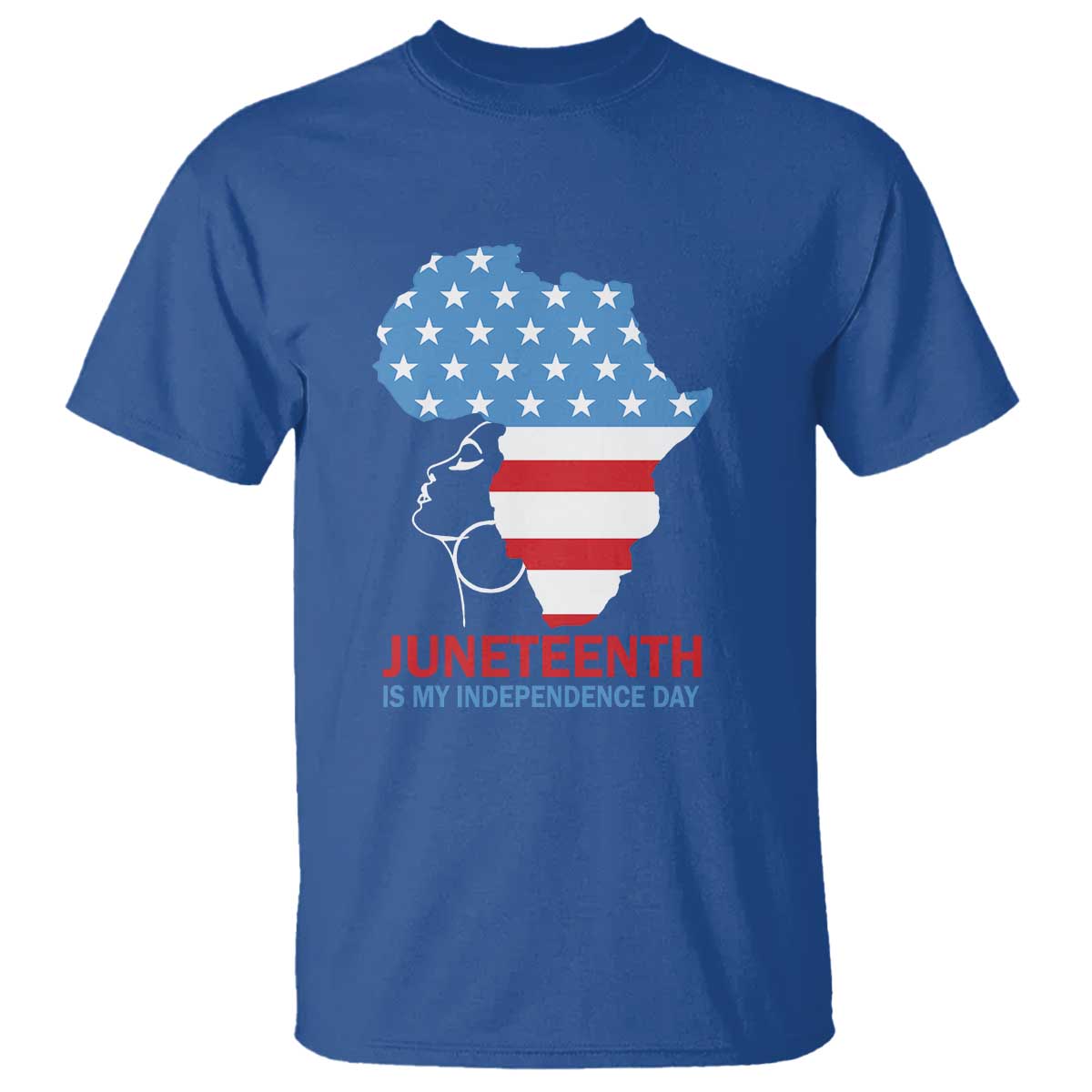 Juneteenth Is My Independence Day T Shirt African Woman Not 4th Of July