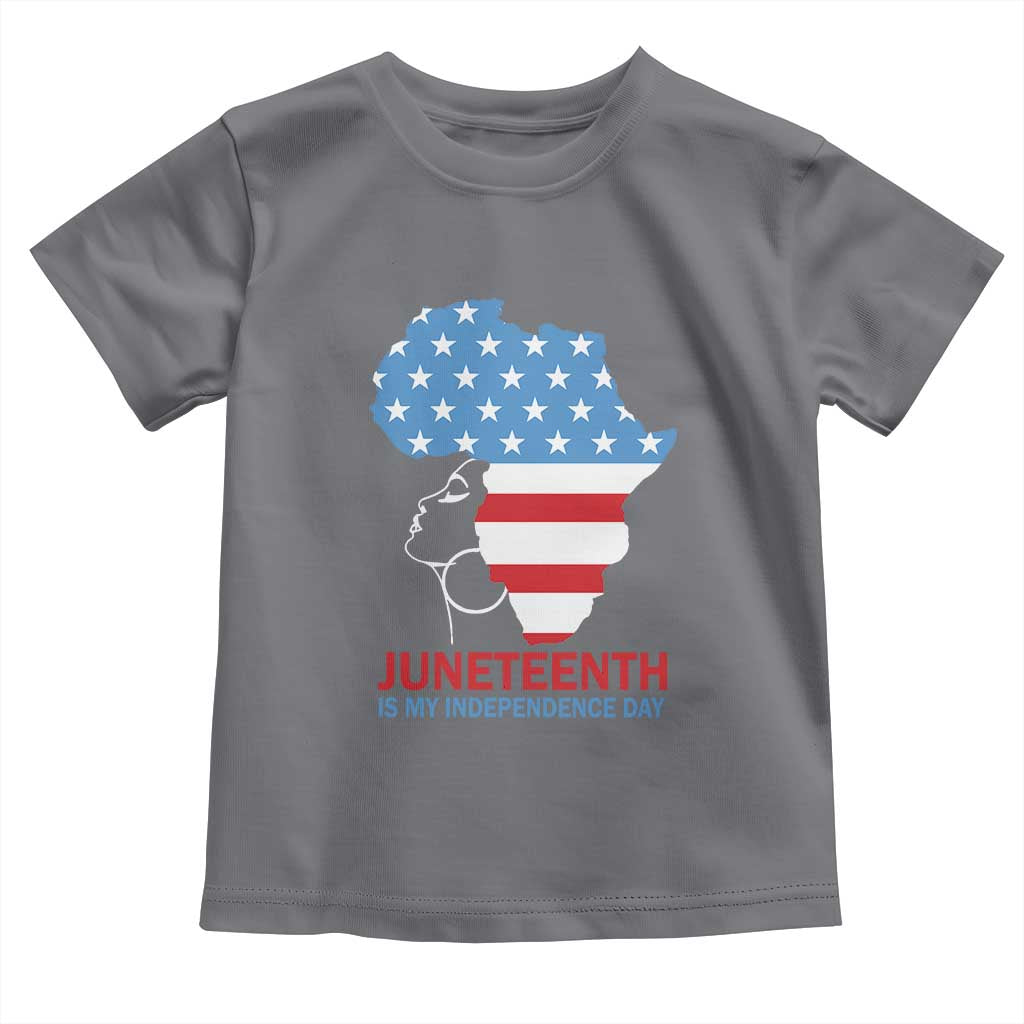 Juneteenth Is My Independence Day Toddler T Shirt African Woman Not 4th Of July