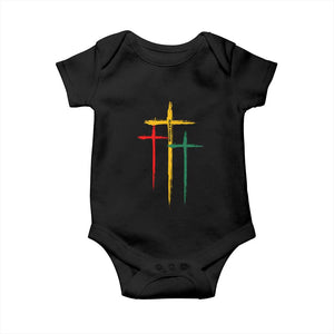 Christian Cross Juneteenth Baby Onesie African Black Freedom Day 1865