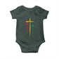 Christian Cross Juneteenth Baby Onesie African Black Freedom Day 1865
