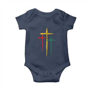 Christian Cross Juneteenth Baby Onesie African Black Freedom Day 1865