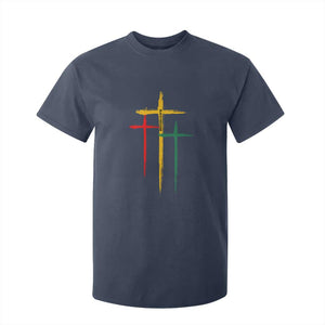 Christian Cross Juneteenth T Shirt For Kid African Black Freedom Day 1865