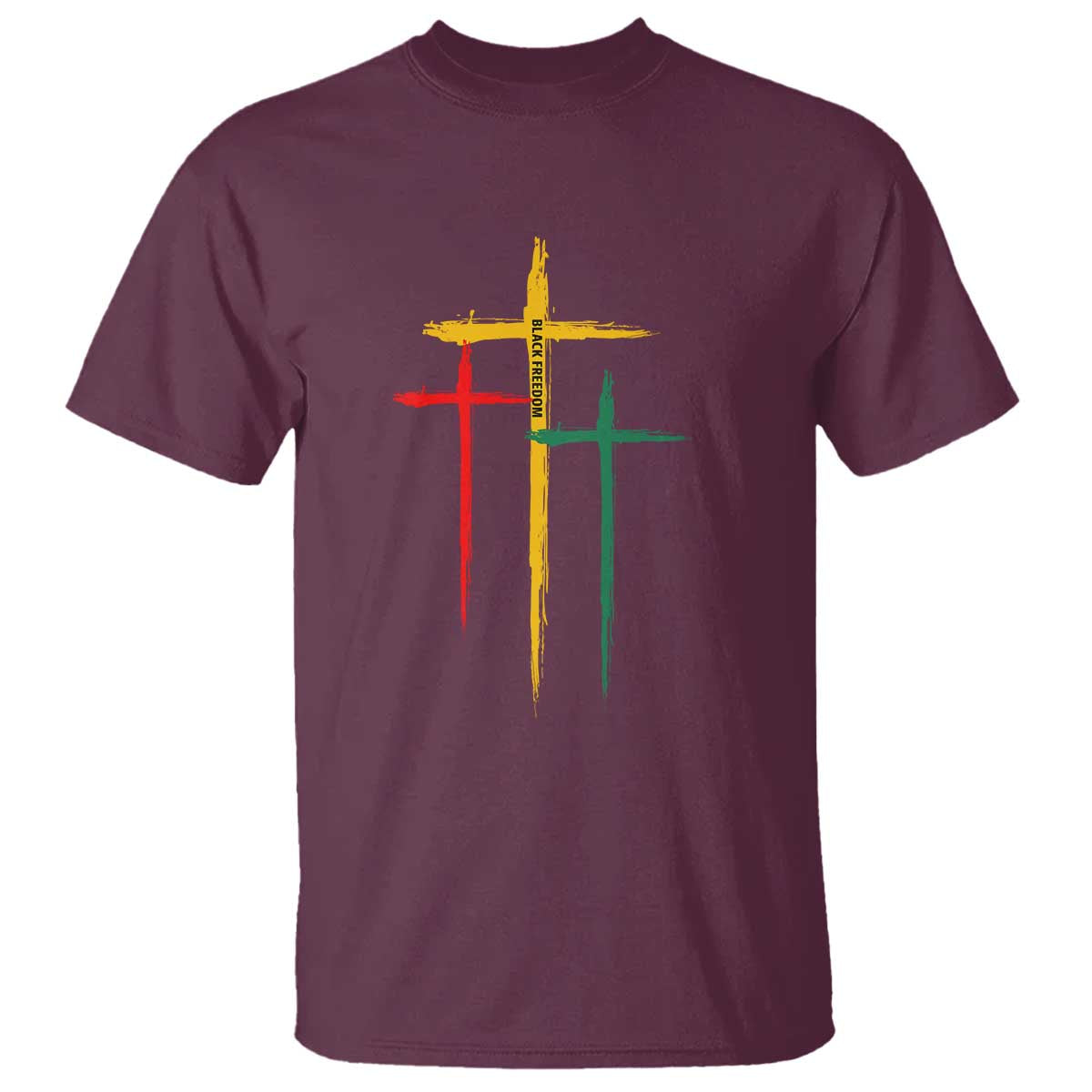 Christian Cross Juneteenth T Shirt African Black Freedom Day 1865