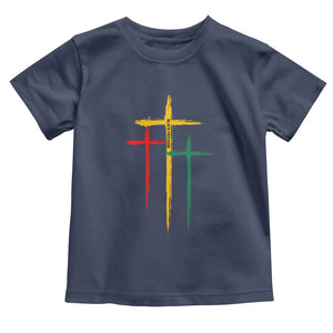 Christian Cross Juneteenth Toddler T Shirt African Black Freedom Day 1865