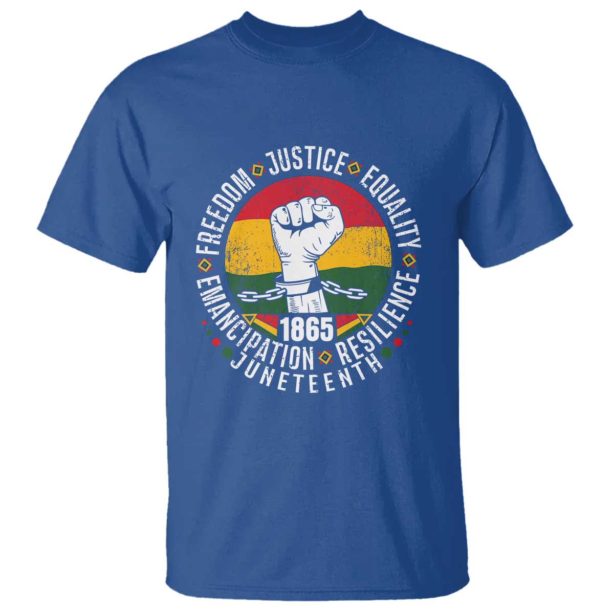 Juneteenth Raised Fist T Shirt Freedom Justice Equality Emancipation Resilience