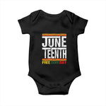 Juneteenth Freedom Day Baby Onesie Since 1865 Black History Month