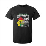 Juneteenth 1865 T Shirt For Kid Because My Ancestors Weren't Free In 1776 Raised Fist