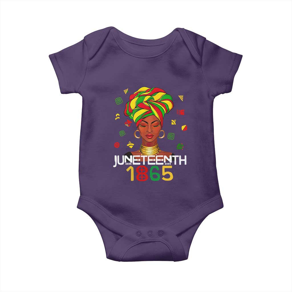 Melanin Queen Baby Onesie 1865 Juneteenth Celebrate African American Freedom Day