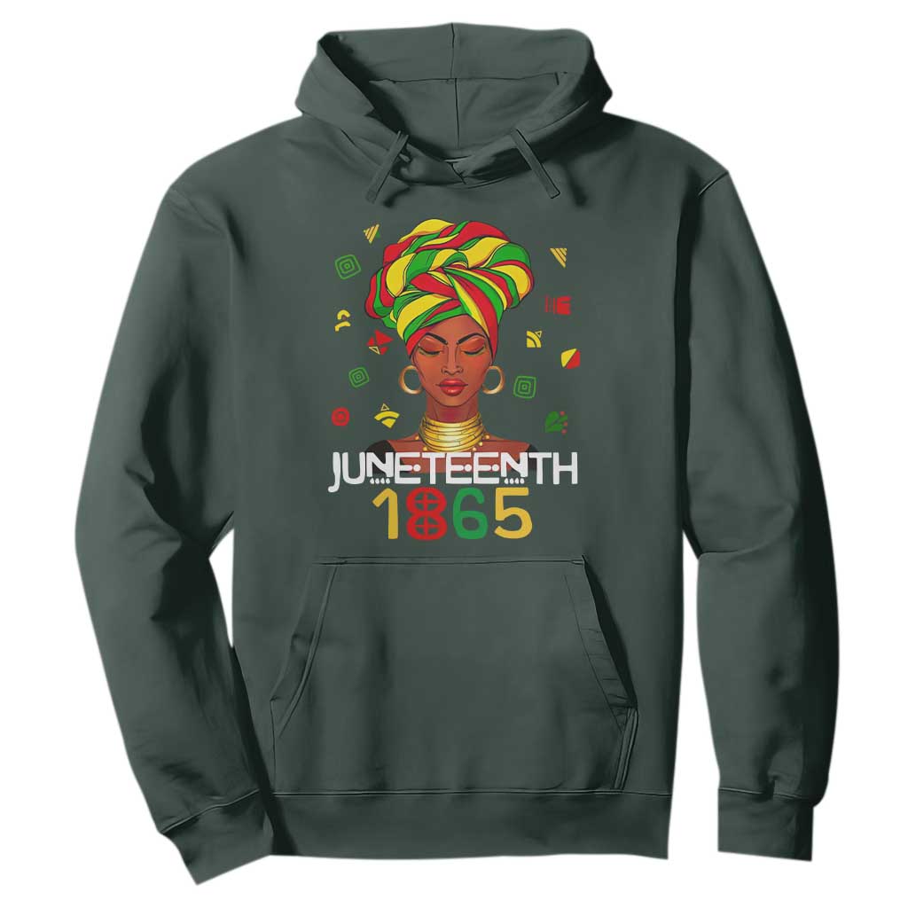 Melanin Queen Hoodie 1865 Juneteenth Celebrate African American Freedom Day