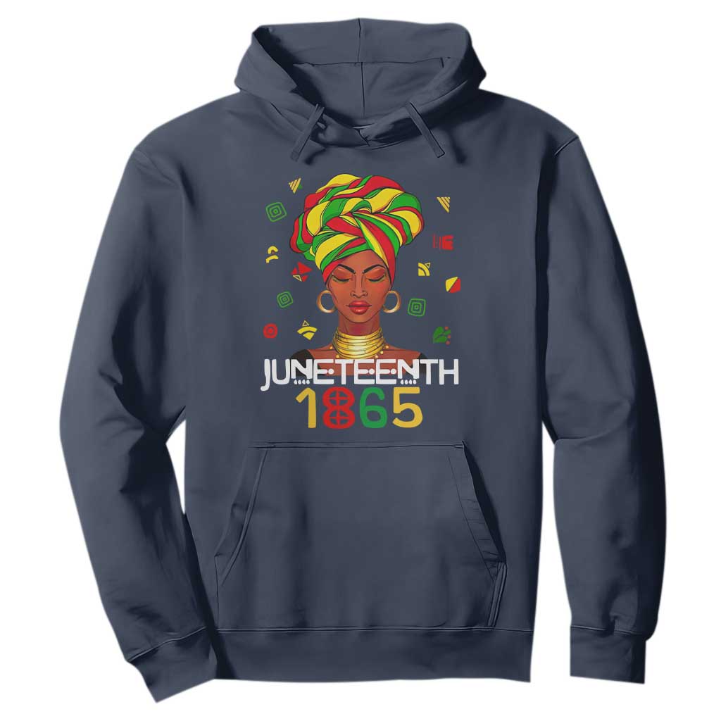 Melanin Queen Hoodie 1865 Juneteenth Celebrate African American Freedom Day