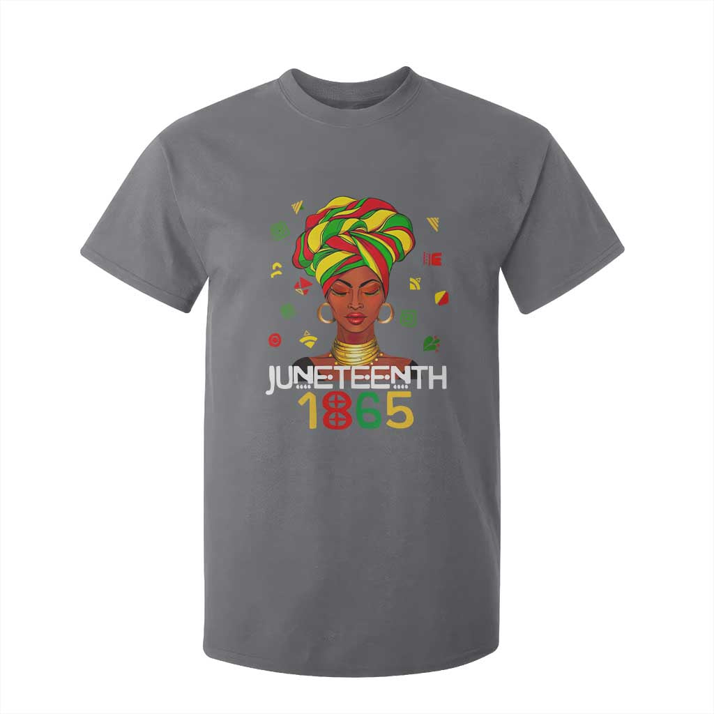 Melanin Queen T Shirt For Kid 1865 Juneteenth Celebrate African American Freedom Day